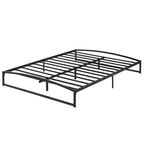 Cadre de lit bas – Plateforme métallique Queen Size, lattes en acier de 15 cm, silencieux, montage facile, mobilier de chambre moderne, pas besoin de sommier tapissier