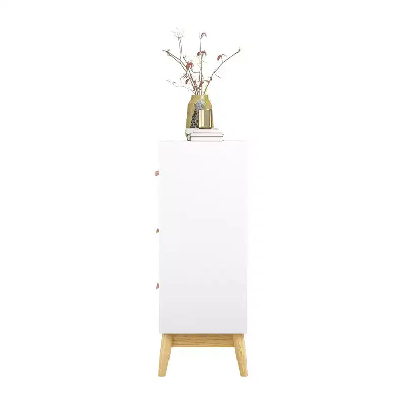 3-Drawer Dresser Storage Cabinet White Chest of Drawers Sideboard