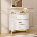 Commode à 3 tiroirs Meuble de rangement blanc Buffet à tiroirs