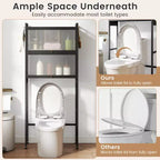 66 Organiseur de salle de bain avec 2 armoires relevables, portes cannelées transparentes, 4 crochets Noir/Blanc