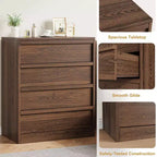 Commode 3/4 tiroirs pour chambre à coucher, table de chevet 3 tiroirs avec grand rangement, petite table d'appoint moderne pour entrée avec tiroirs de rangement