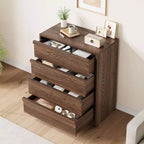 Commode 3/4 tiroirs pour chambre à coucher, table de chevet 3 tiroirs avec grand rangement, petite table d'appoint moderne pour entrée avec tiroirs de rangement
