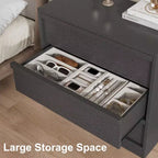 Commode 3/4 tiroirs pour chambre à coucher, table de chevet 3 tiroirs avec grand rangement, petite table d'appoint moderne pour entrée avec tiroirs de rangement