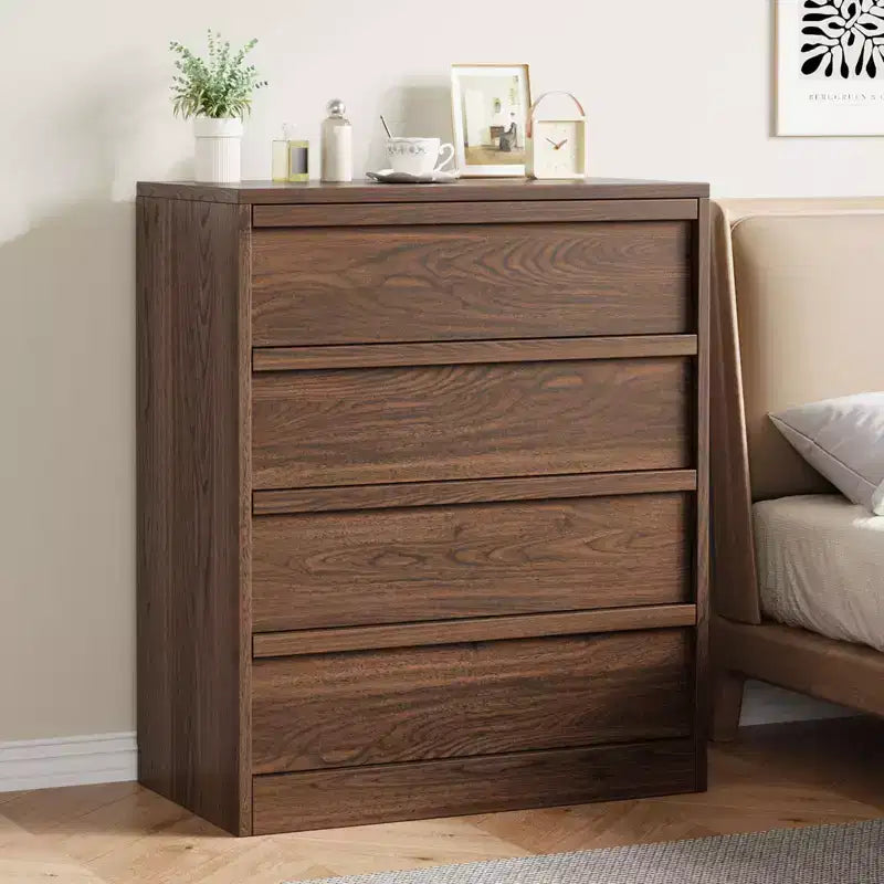 3/4Drawer Dresser for Bedroom, Nightstand 3 Chest of Drawers with Large Storage, Small Modern Bedside End Table Drawer Organizer for Entryway