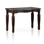 Mullie Traditional Faux Marble Top Sofa Table Brown - HOMES: Inside + Out: Elegant Entryway Furniture, Espresso Finish