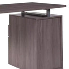 Bureau avec deux tiroirs et cadre métallique