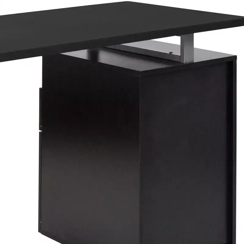 Desk with Two Drawers and Metal Frame