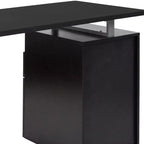 Bureau avec deux tiroirs et cadre métallique