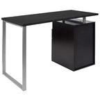 Bureau avec deux tiroirs et cadre métallique