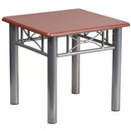Flash Furniture Laminate End Table with Steel Frame