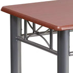 Table d'appoint stratifiée avec cadre en acier