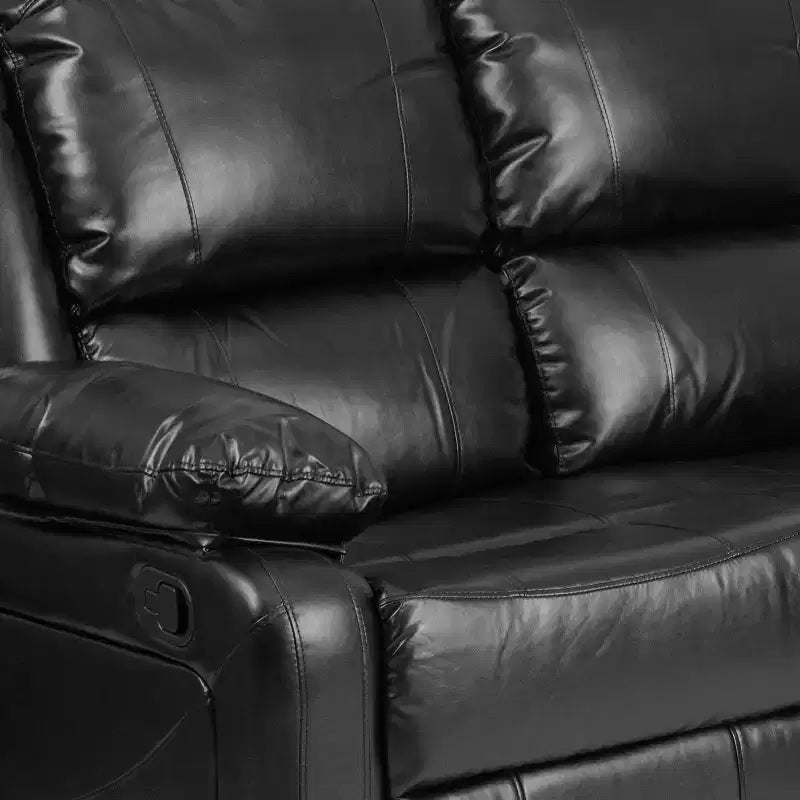 Loveseat with Two Built-In Recliners