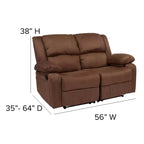 Causeuse avec deux repose-pieds intégrés