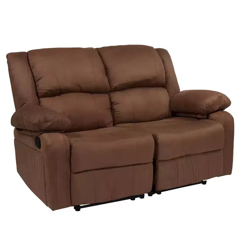 Loveseat with Two Built-In Recliners