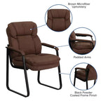 Fauteuil de réception exécutif avec support lombaire et piètement luge