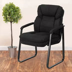 Fauteuil de réception exécutif avec support lombaire et piètement luge