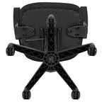 Chaise de bureau ergonomique pivotante en maille filet mi-dossier avec dossier et accoudoirs réglables