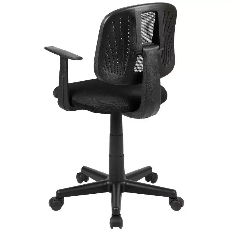 Mid-Back Mesh Swivel Task Office Chair with Pivot Back and Arms