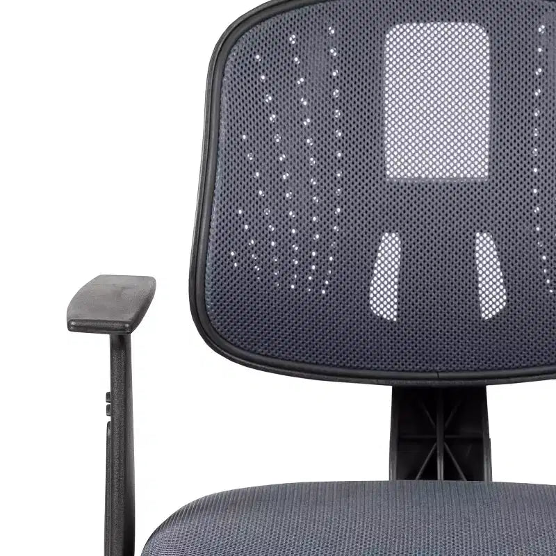 Mid-Back Mesh Swivel Task Office Chair with Pivot Back and Arms