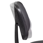 Chaise de bureau ergonomique pivotante en maille filet mi-dossier avec dossier et accoudoirs réglables