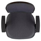 Chaise de bureau ergonomique pivotante en maille filet mi-dossier avec dossier et accoudoirs réglables