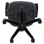 Chaise de bureau ergonomique pivotante en maille filet mi-dossier avec dossier et accoudoirs réglables