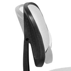 Chaise de bureau ergonomique pivotante en maille filet mi-dossier avec dossier et accoudoirs réglables