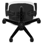 Chaise de bureau ergonomique pivotante en maille filet mi-dossier avec dossier et accoudoirs réglables