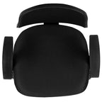 Chaise de bureau ergonomique pivotante en maille filet mi-dossier avec dossier et accoudoirs réglables