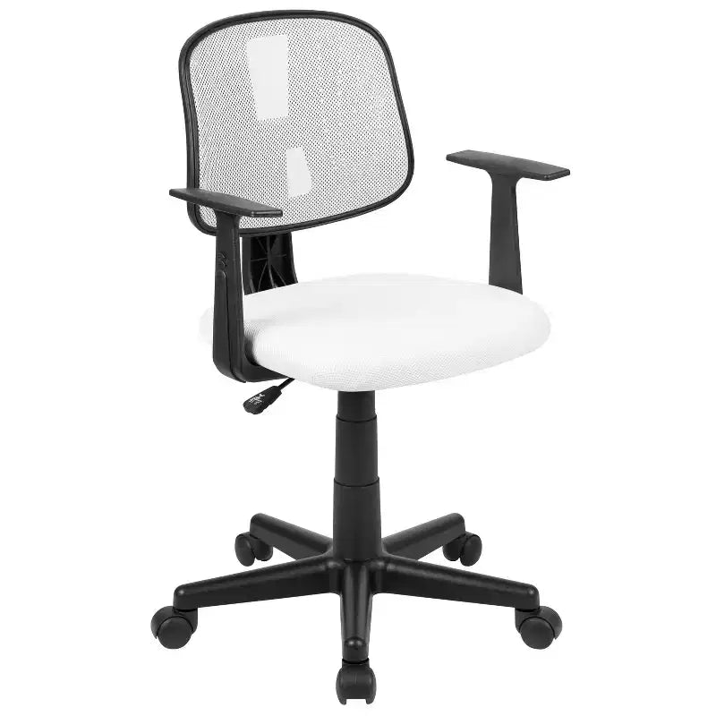 Mid-Back Mesh Swivel Task Office Chair with Pivot Back and Arms