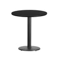 24 Round Laminate Table Top with 18 Round Table Height Base