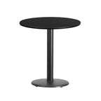 Plateau de table stratifié rond de 60 cm avec pied de table rond de 45 cm de hauteur