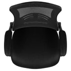 Chaise de bureau ergonomique pivotante en maille à dossier mi-haut avec accoudoirs relevables