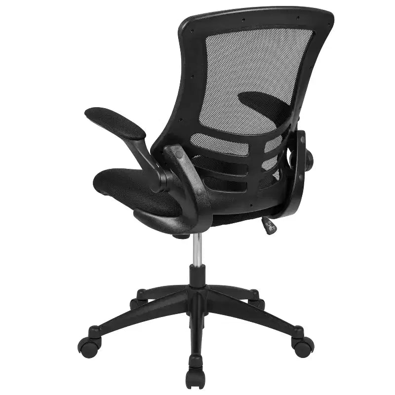 Mid-Back Mesh Swivel Ergonomic Task Office Chair with Flip-Up Arms
