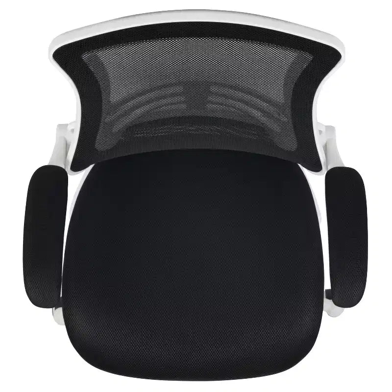 Mid-Back Mesh Swivel Ergonomic Task Office Chair with Flip-Up Arms