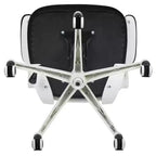 Chaise de bureau ergonomique pivotante en maille à dossier mi-haut avec accoudoirs relevables