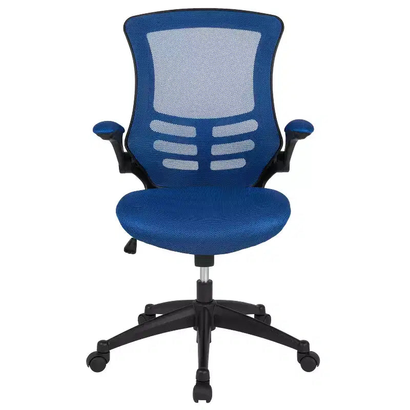 Mid-Back Mesh Swivel Ergonomic Task Office Chair with Flip-Up Arms