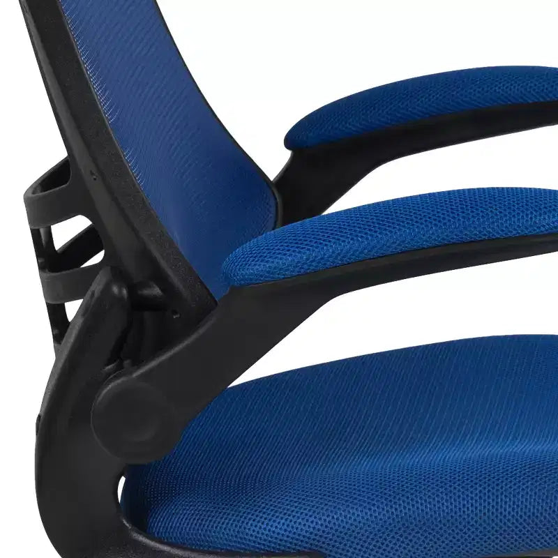Mid-Back Mesh Swivel Ergonomic Task Office Chair with Flip-Up Arms