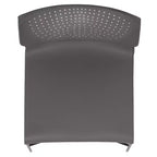 Chaise empilable pour la maison et le bureau avec support lombaire et cadre en métal - Chaise d'appoint