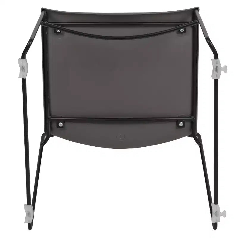 Home and Office Stack Chair with Lumbar Support and Metal Frame - Guest Chair