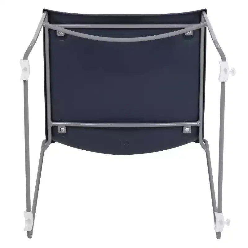Home and Office Stack Chair with Lumbar Support and Metal Frame - Guest Chair