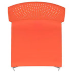 Chaise empilable pour la maison et le bureau avec support lombaire et cadre en métal - Chaise d'appoint