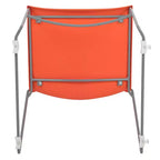 Chaise empilable pour la maison et le bureau avec support lombaire et cadre en métal - Chaise d'appoint