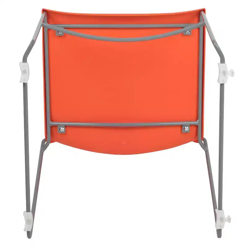 Home and Office Stack Chair with Lumbar Support and Metal Frame - Guest Chair