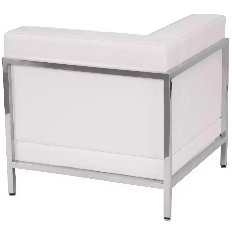 Modular Left Corner Quilted Tufted Seat Chair with Encasing Frame