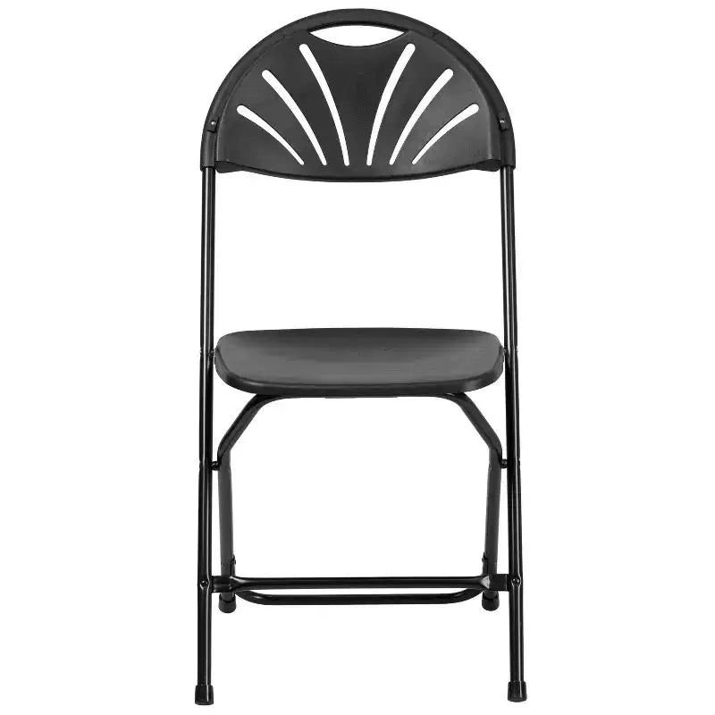 Wedding Party Event Fan Back Plastic Folding Chair Home Office