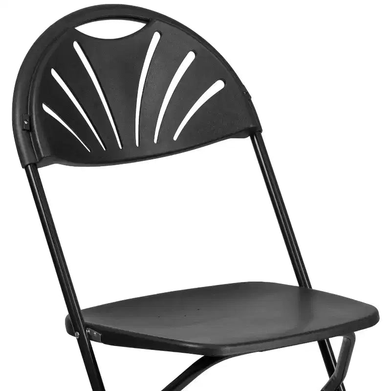 Wedding Party Event Fan Back Plastic Folding Chair Home Office