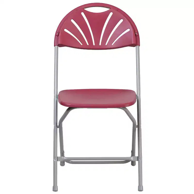 Wedding Party Event Fan Back Plastic Folding Chair Home Office