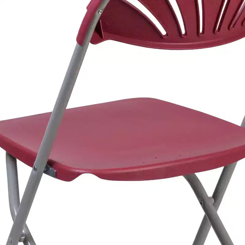 Wedding Party Event Fan Back Plastic Folding Chair Home Office