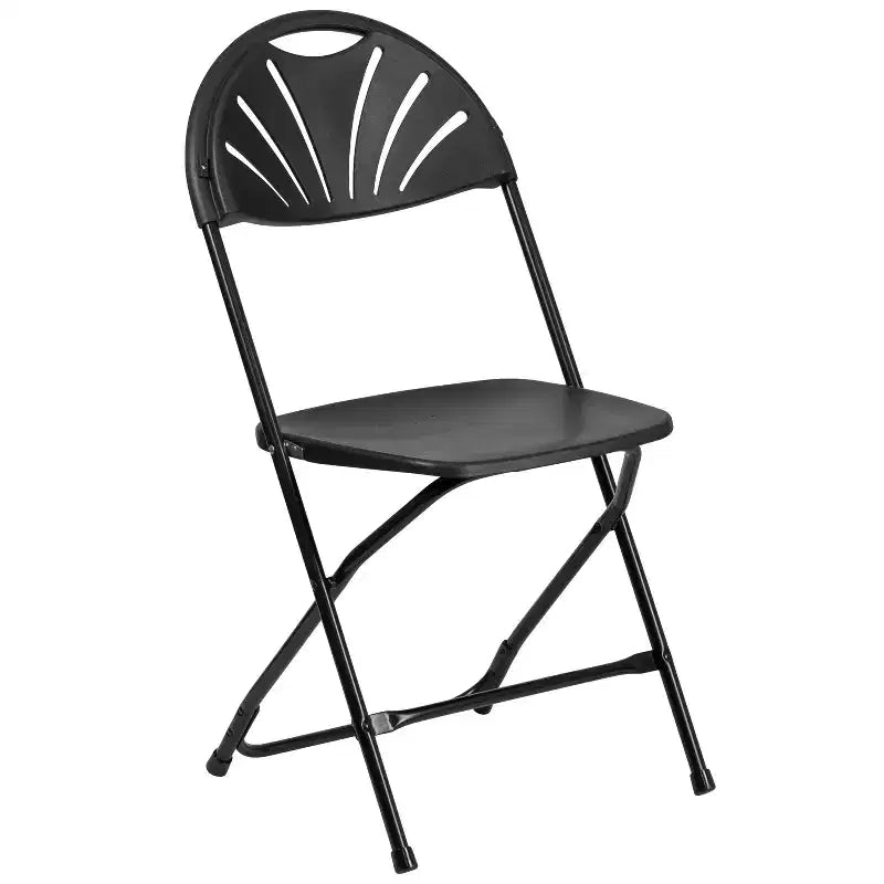 Wedding Party Event Fan Back Plastic Folding Chair Home Office
